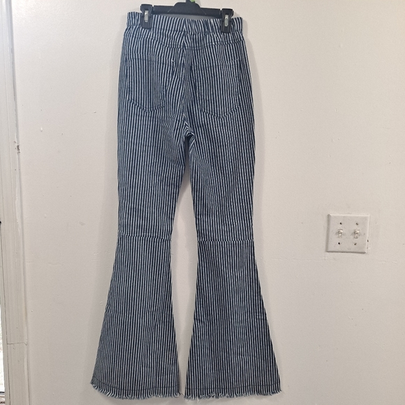 Hashttag in trend Flare Striped pants with an elastic waist Size small - Picture 7 of 16